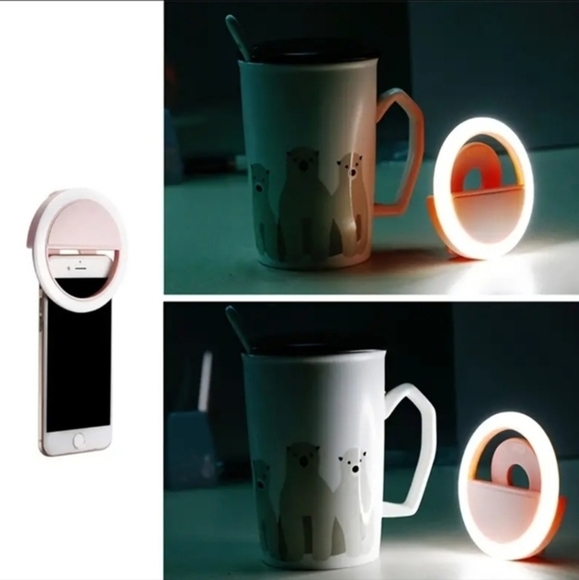 NEW LED Selfie Ring Light. USB Rechargeable 3 Settings - White - Picture 5 of 6